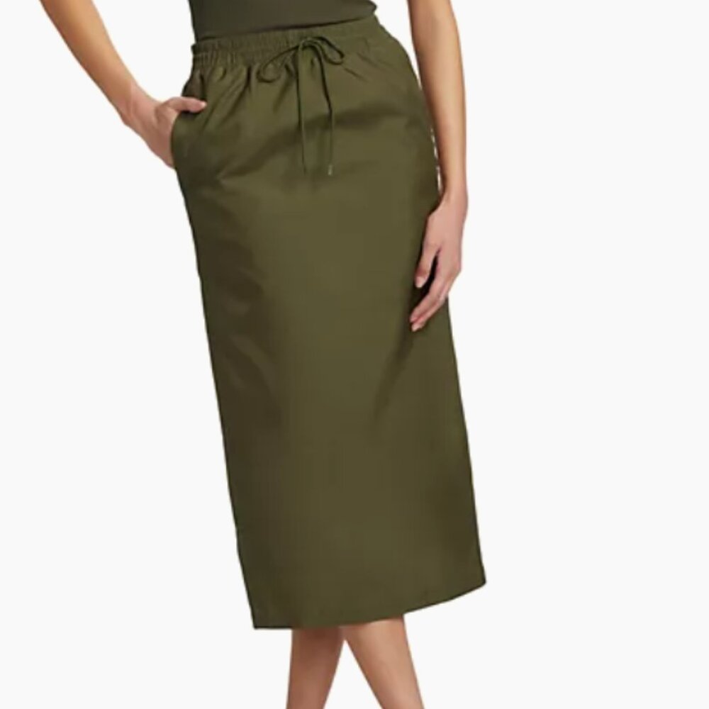 Wardrobe.NYC Utility Midi-Skirt - Green NWT